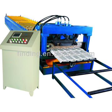roof tile forming machine with safe cover